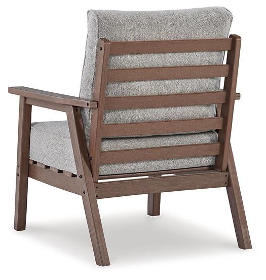 Emmeline Outdoor Lounge Chair with Cushion (Set of 2) P420-820 Brown/Beige Casual Outdoor Seating By Ashley - sofafair.com