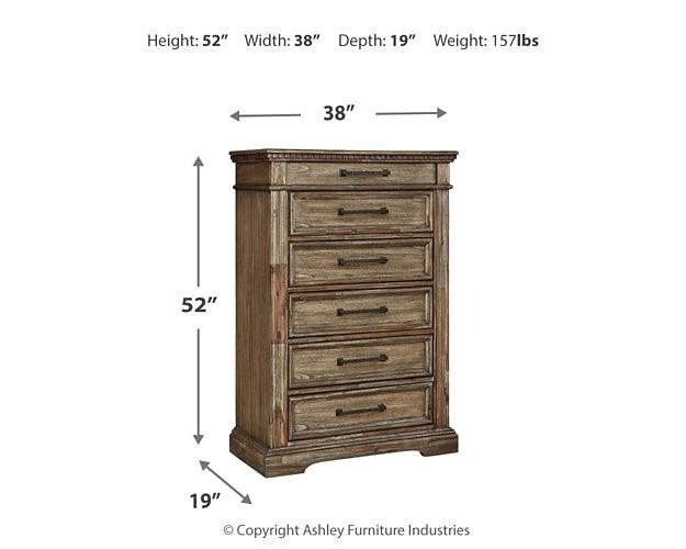 Markenburg Chest of Drawers B770-46 Brown/Beige Traditional Master Bed Cases By Ashley - sofafair.com