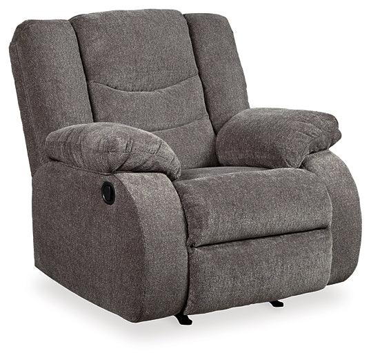 Tulen Recliner 9860625 Black/Gray Contemporary Motion Upholstery By Ashley - sofafair.com