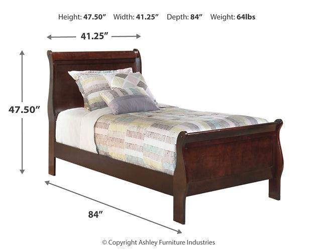Alisdair Twin Sleigh Bed B376B5 Brown/Beige Traditional Youth Beds By Ashley - sofafair.com