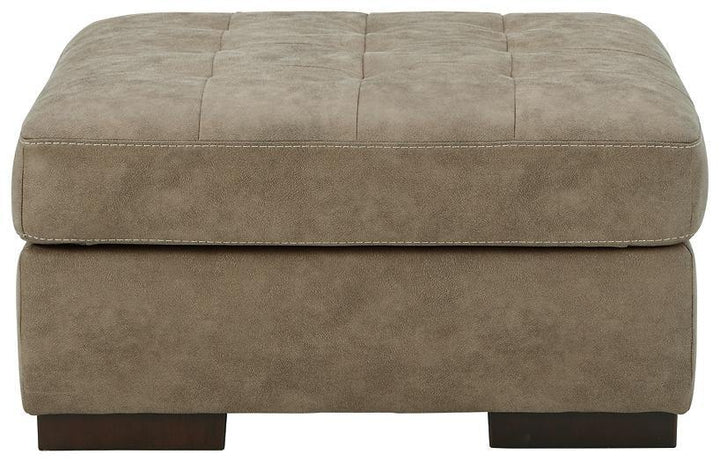 Maderla Oversized Accent Ottoman 6200308 Pebble Contemporary Stationary Upholstery By AFI - sofafair.com