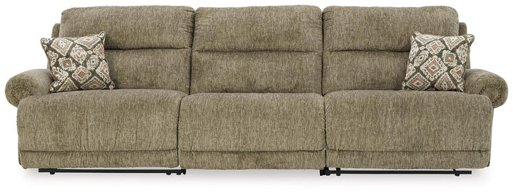 Lubec 3-Piece Reclining Sofa 85407S5 Brown/Beige Contemporary Motion Sectionals By Ashley - sofafair.com