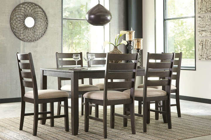 Rokane Dining Table and Chairs (Set of 7) D397-425 Brown/Beige Casual Casual Tables By Ashley - sofafair.com
