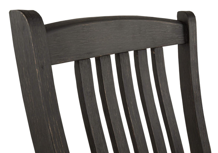 D736-01X2 Black/Gray Casual Tyler Creek Dining Chair (Set of 2) By Ashley - sofafair.com