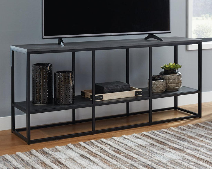 W215-10 Black/Gray Contemporary Yarlow 65" TV Stand By Ashley - sofafair.com