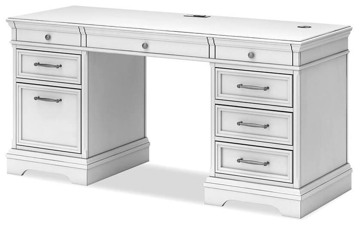 Kanwyn Credenza H777H3 White Traditional Home Office Storage By AFI - sofafair.com