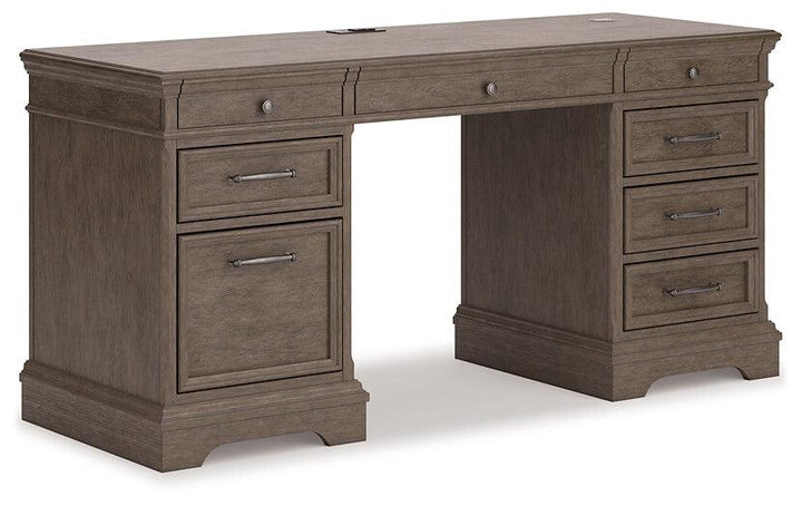 Janismore Credenza H776H2 Black/Gray Traditional Home Office Storage By AFI - sofafair.com