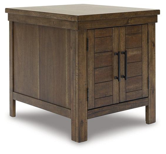 Moriville End Table T731-3 Brown/Beige Casual Motion Occasionals By AFI - sofafair.com