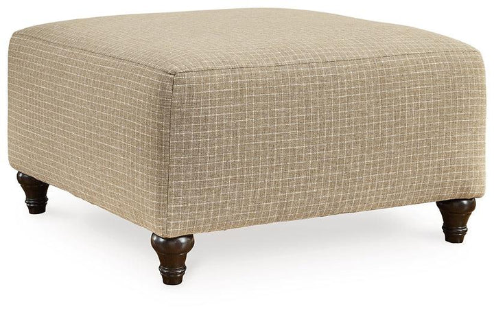 3570208 Brown/Beige Traditional Valerani Oversized Accent Ottoman By AFI - sofafair.com