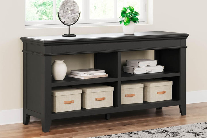 Beckincreek Credenza H778-46 Black/Gray Traditional Curio By Ashley - sofafair.com