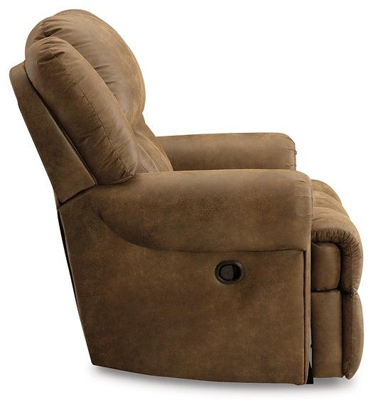 Boothbay Oversized Recliner 4470452 Brown/Beige Traditional Motion Recliners - Free Standing By AFI - sofafair.com