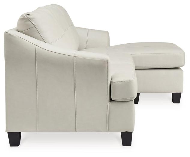 Genoa Sofa Chaise 4770418 White Contemporary Chofa By AFI - sofafair.com