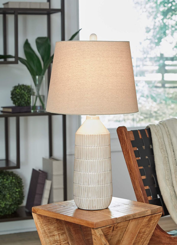 Willport Table Lamp (Set of 2) L177994 White Casual Table Lamp Pair By AFI - sofafair.com