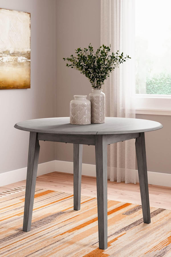 Shullden Drop Leaf Dining Table D194-15 Black/Gray Casual Casual Tables By Ashley - sofafair.com