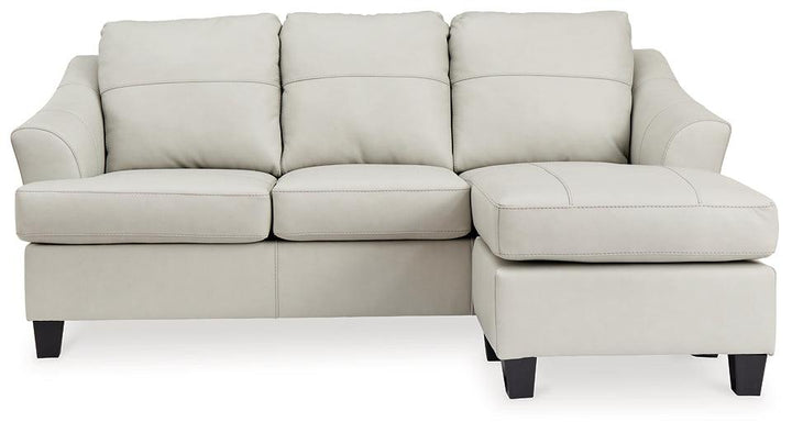 Genoa Sofa Chaise 4770418 White Contemporary Chofa By AFI - sofafair.com