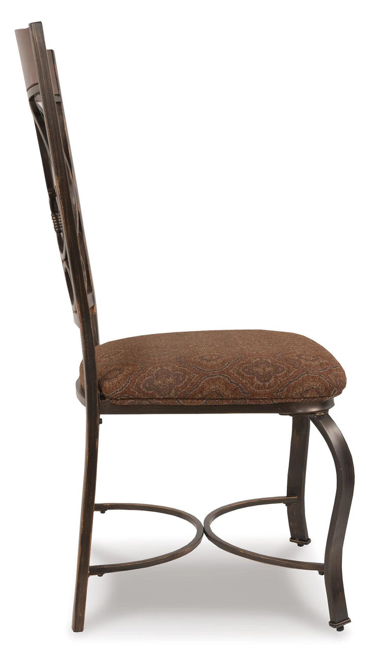 D329-01X4 Brown/Beige Traditional Glambrey Dining Chair (Set of 4) By Ashley - sofafair.com