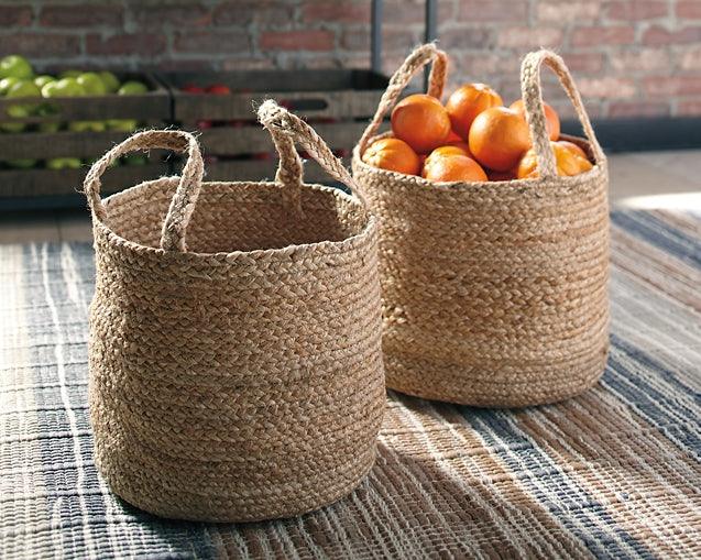 A2000094 Brown/Beige Casual Brayton Basket (Set of 2) By Ashley - sofafair.com