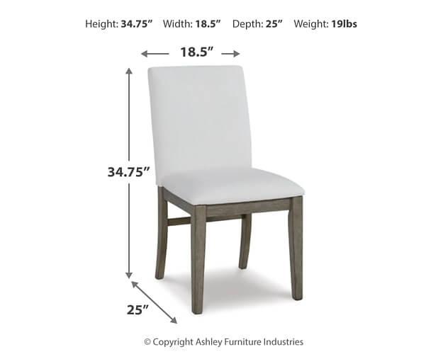 Anibecca Dining Chair D970-01 White Contemporary Formal Seating By AFI - sofafair.com
