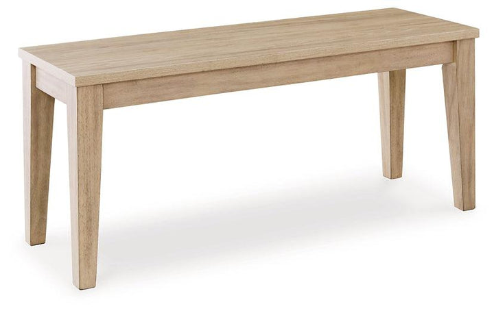 Gleanville 42" Dining Bench D511-00 Brown/Beige Casual Casual Seating By Ashley - sofafair.com