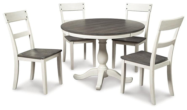 Nelling Dining Table D287D2 White Casual Casual Tables By Ashley - sofafair.com