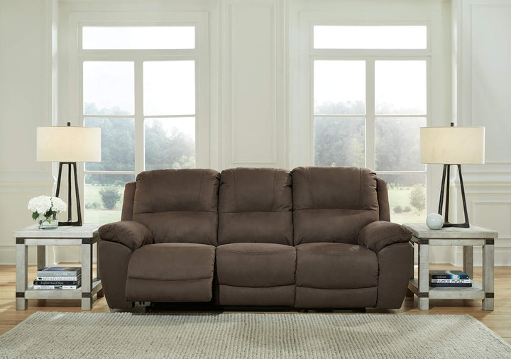 Next-Gen Gaucho Reclining Sofa 5420488 Brown/Beige Contemporary Motion Upholstery By Ashley - sofafair.com