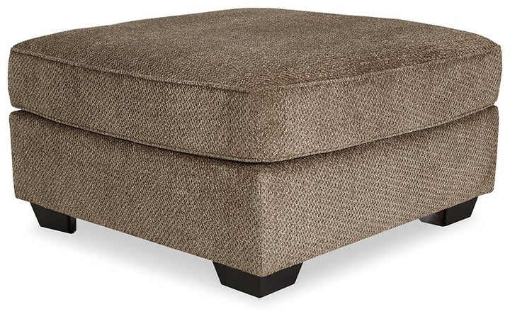 Graftin Oversized Accent Ottoman 9110208 Brown/Beige Contemporary Stationary Sectionals By Ashley - sofafair.com