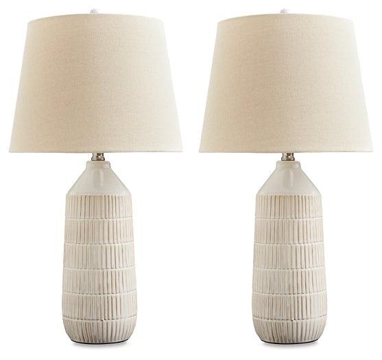 Willport Table Lamp (Set of 2) L177994 White Casual Table Lamp Pair By AFI - sofafair.com