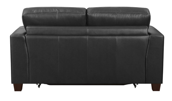 Samuel transitional black loveseat sleeper 501689 Dark brown sleeper sofa By coaster - sofafair.com