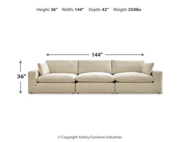 Elyza 3-Piece Sectional 10006S2 White Contemporary Stationary Sectionals By AFI - sofafair.com