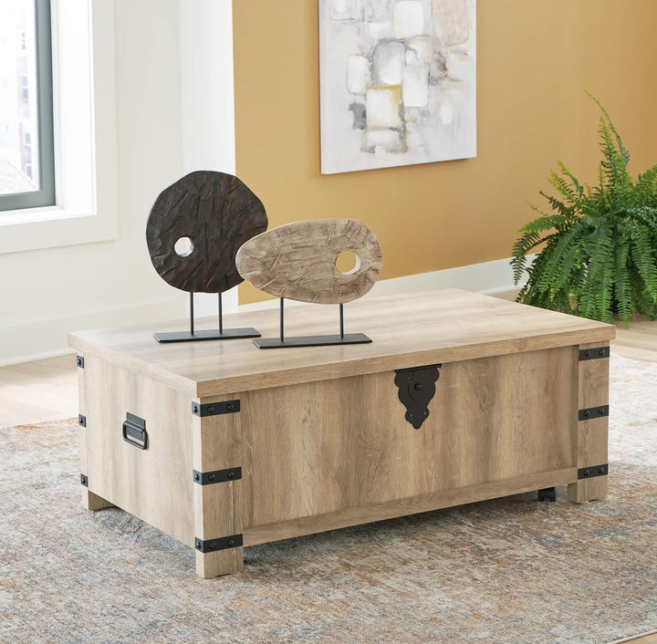 Calaboro Lift-Top Coffee Table T463-9 Brown/Beige Casual Cocktail Table Lift By Ashley - sofafair.com