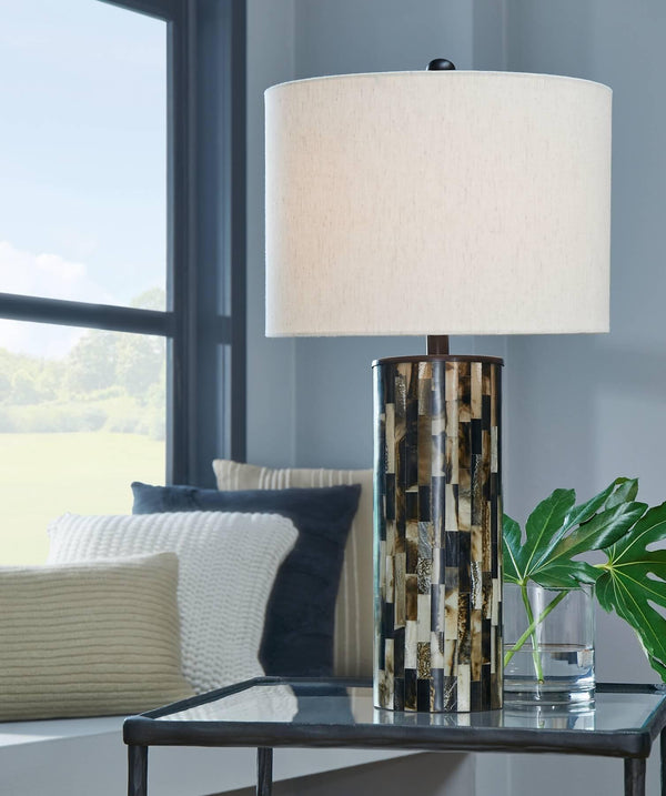 L235684 White Contemporary Ellford Table Lamp By AFI - sofafair.com