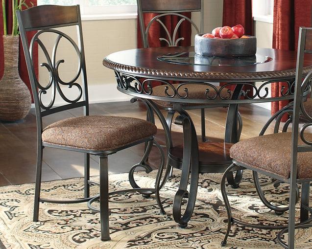 D329-01X4 Brown/Beige Traditional Glambrey Dining Chair (Set of 4) By Ashley - sofafair.com