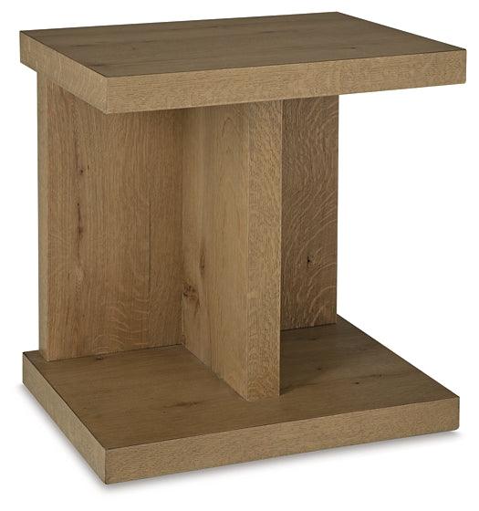 Brinstead Chairside End Table T839-7 Brown/Beige Casual End Table Chair Side By Ashley - sofafair.com