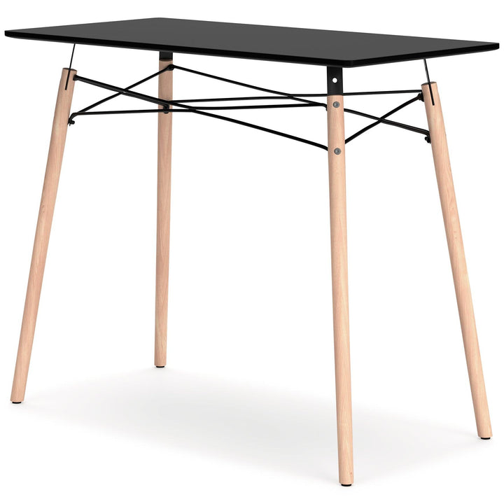 Jaspeni Home Office Desk H020-10 Black/Gray Contemporary Desks By Ashley - sofafair.com