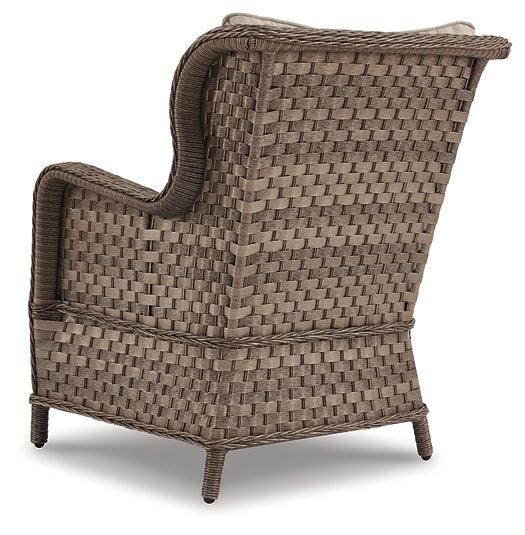 Clear Ridge Lounge Chair with Cushion (Set of 2) P361-820 Brown/Beige Contemporary Outdoor Seating By Ashley - sofafair.com