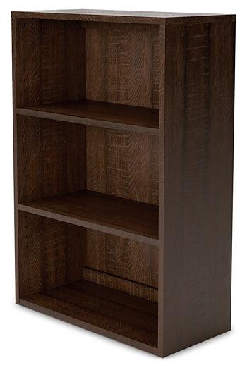 Camiburg 36" Bookcase H283-16 Brown/Beige Casual Home Office Storage By AFI - sofafair.com