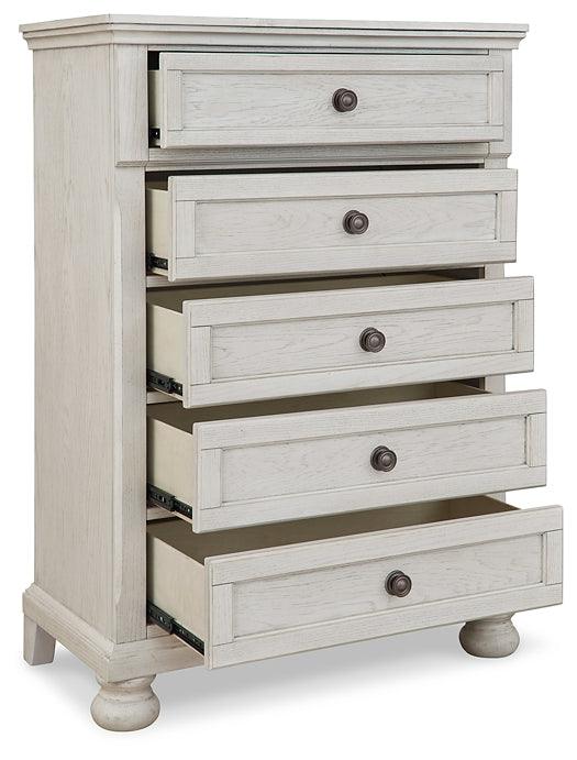 Robbinsdale Chest of Drawers B742-45 White Casual Youth Bed Cases By Ashley - sofafair.com