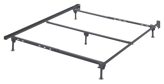 Frames and Rails Queen Bolt on Bed Frame B100-31 Black/Gray Contemporary Metal Frames / Rails By Ashley - sofafair.com