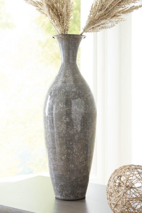 A2000589 Black/Gray Traditional Brockwich Vase By AFI - sofafair.com