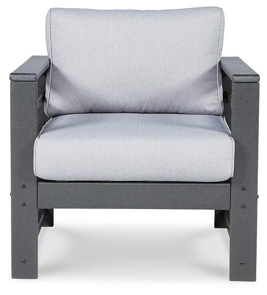 Amora Outdoor Lounge Chair with Cushion (Set of 2) P417-820 Black/Gray Casual Outdoor Seating By Ashley - sofafair.com