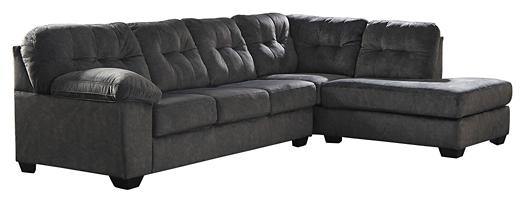 Accrington 2Piece Sectional with Chaise 70509S3 Granite Contemporary Stationary Sectionals By AFI - sofafair.com