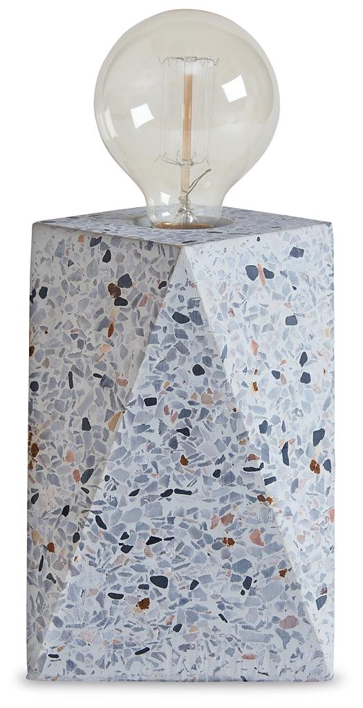 L235673 White Contemporary Maywick Table Lamp By Ashley - sofafair.com