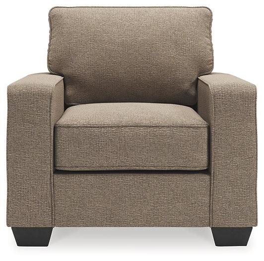 Greaves Chair 5510520 Brown/Beige Contemporary Stationary Upholstery By Ashley - sofafair.com