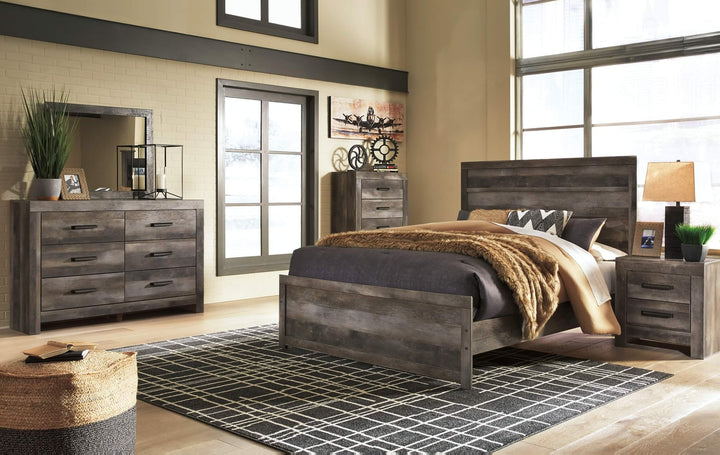 Wynnlow Queen Panel Bed B440B2 Black/Gray Casual Master Beds By Ashley - sofafair.com