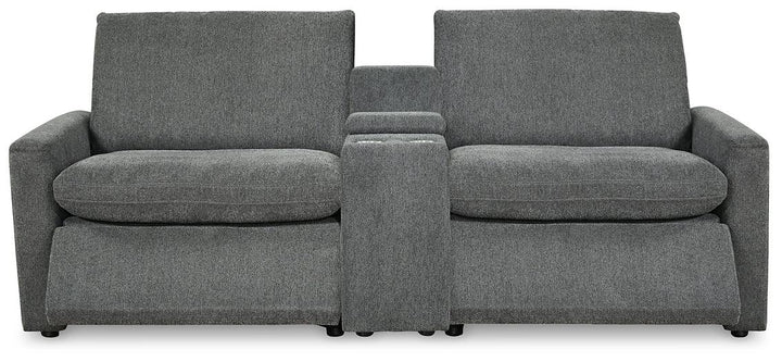 Hartsdale 3-Piece Power Reclining Sectional 60508S10 Black/Gray Contemporary Motion Sectionals By Ashley - sofafair.com