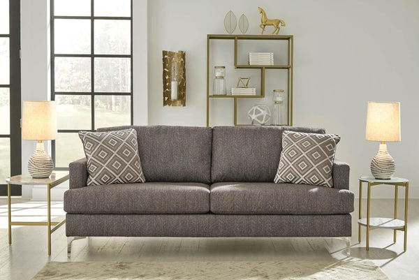 Arcola RTA Sofa 82604S1 Black/Gray Contemporary Stationary Upholstery By Ashley - sofafair.com