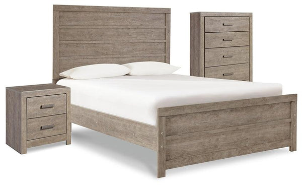 Culverbach Full Panel Bed with Chest of Drawers and Nightstand B070B12 Black/Gray Casual Bedroom Package By Ashley - sofafair.com