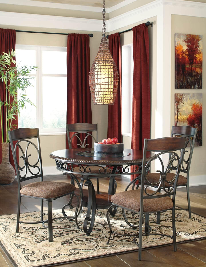 D329-01X4 Brown/Beige Traditional Glambrey Dining Chair (Set of 4) By Ashley - sofafair.com