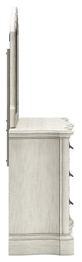 B980B1 White Traditional Arlendyne Dresser and Mirror By AFI - sofafair.com