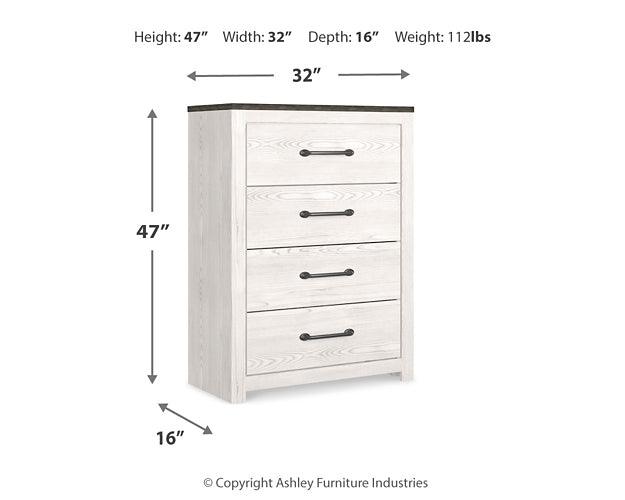 Gerridan Chest of Drawers B1190-44 White Casual Master Bed Cases By Ashley - sofafair.com